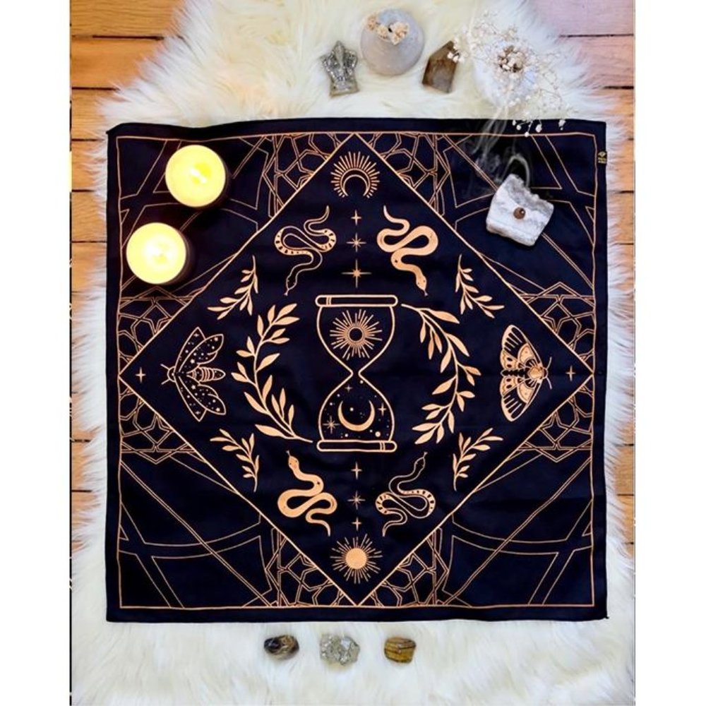 Lunar and Solar Altar and Tarot Cloth
